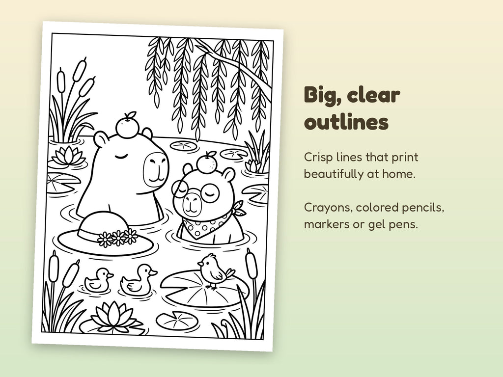 Close-up coloring page