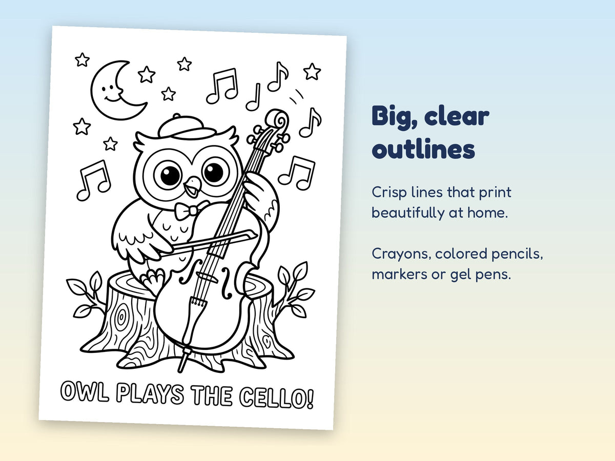 Close-up coloring page